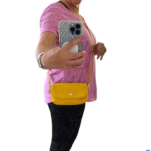 Henri Bendel Mini Crossbody Mustard Color - Picture 2 of 16